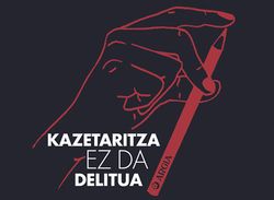 Kazetaritza eta elkartasuna ez dira delitu